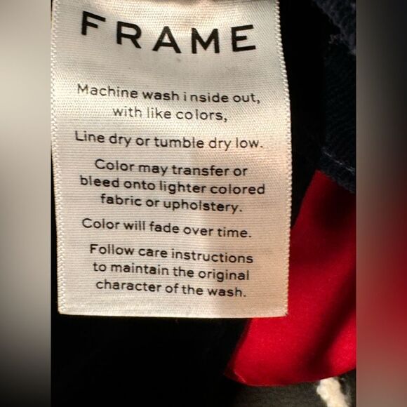 Frame Denim Skinny Stretch Velvet cords  Size 24 Navy Blue - Picture 4 of 10